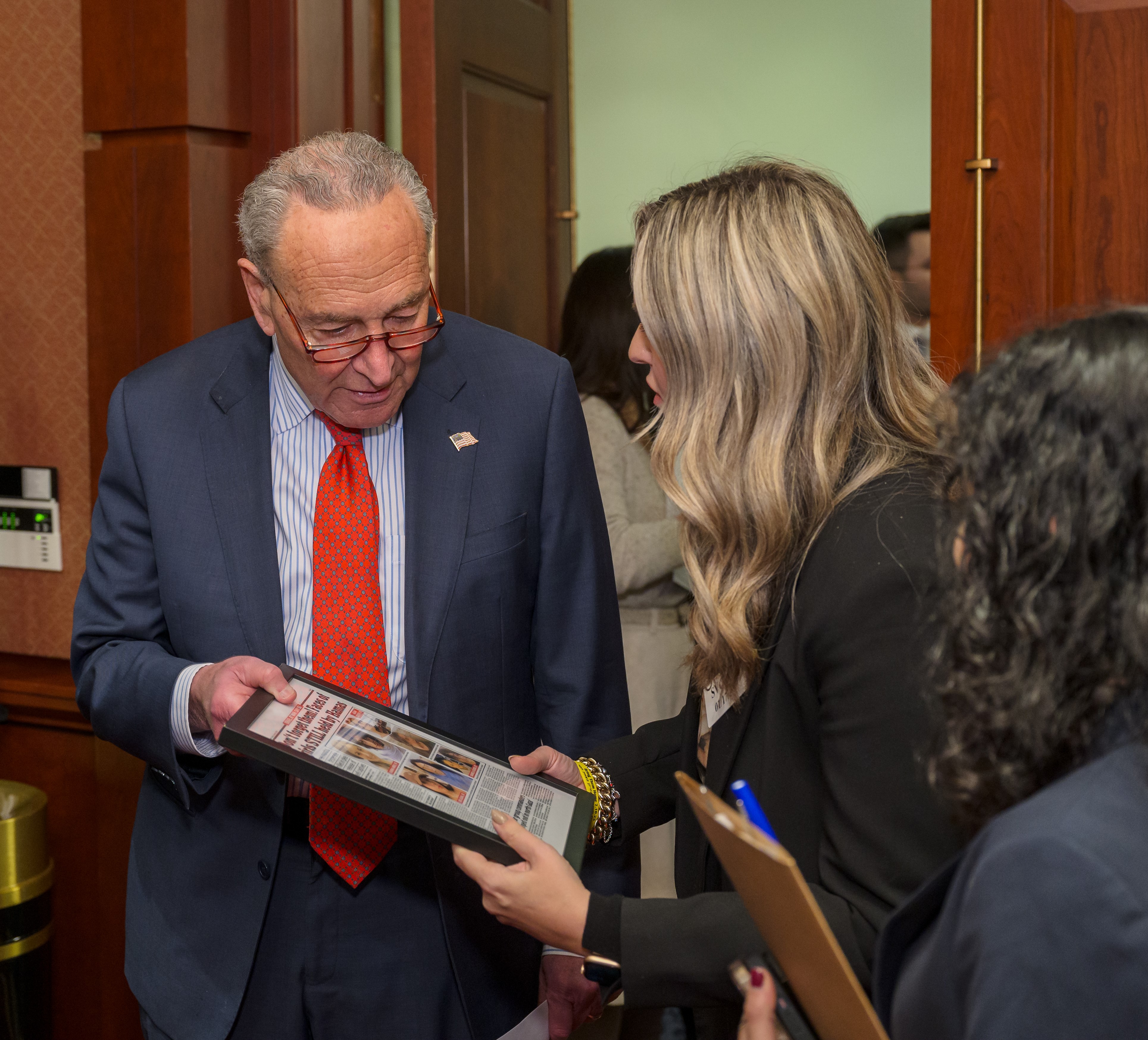 Schumer with Families_1 - Copy
